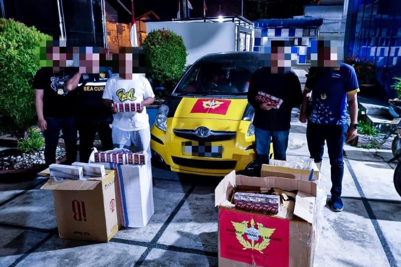 Bea Cukai Teluk Nibung Sita Rokok Ilegal, Lindungi Negara
