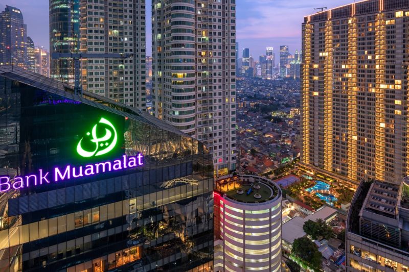 Ilustrasi - Gedung Bank Muamalat. (ANTARA/HO-Bank Muamalat)