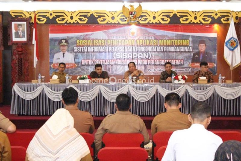 Peluncuran aplikasi SiSAPAN di Puruk Cahu, Selasa (13/8/2024). ANTARA/HO-Diskominfo SP Mura