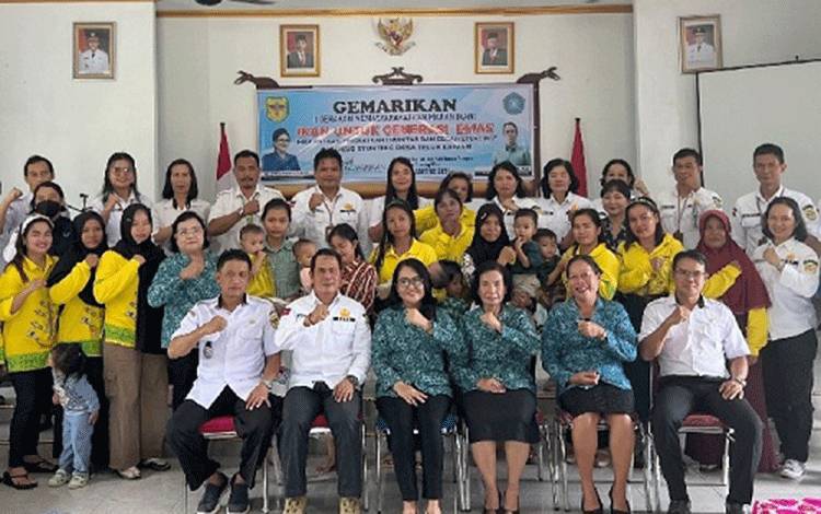 Dinas Perikanan dan Ketahanan Pangan Gumas Gandeng TP PKK Laksanakan Gemarikan