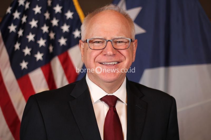 Calon wakil presiden Partai Demokrat Tim Walz (60). (ANTARA/HO-mn.gov)