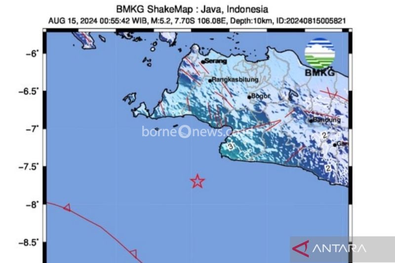 Gempa 5,2 Magnitudo Guncang Lebak Banten, Warga Diimbau Waspada