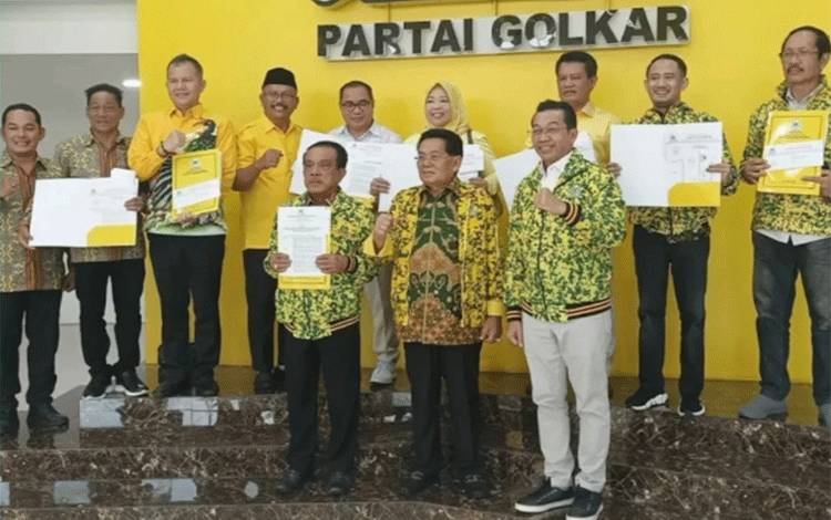 Bakal Calon Kepala Daerah di Kalteng Terima Surat Rekomendasi Golkar, Siapa Saja Mereka?