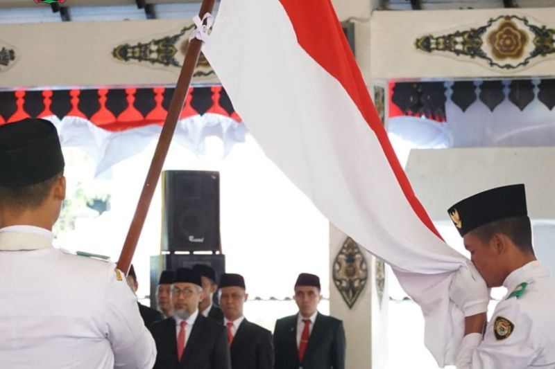 Pengukuhan 72 Anggota Paskibraka Magetan untuk HUT RI 2024