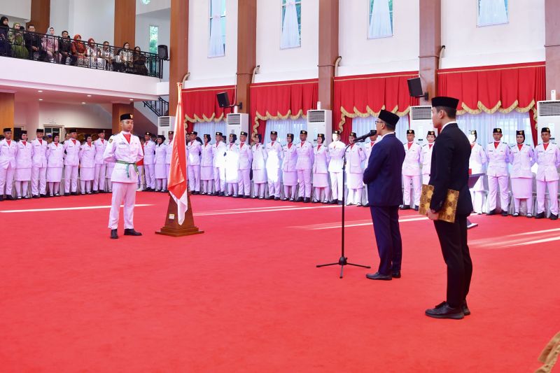 Pj Gubernur Sulsel Ajak Paskibraka Fokus Saat Bertugas HUT ke-79 RI
