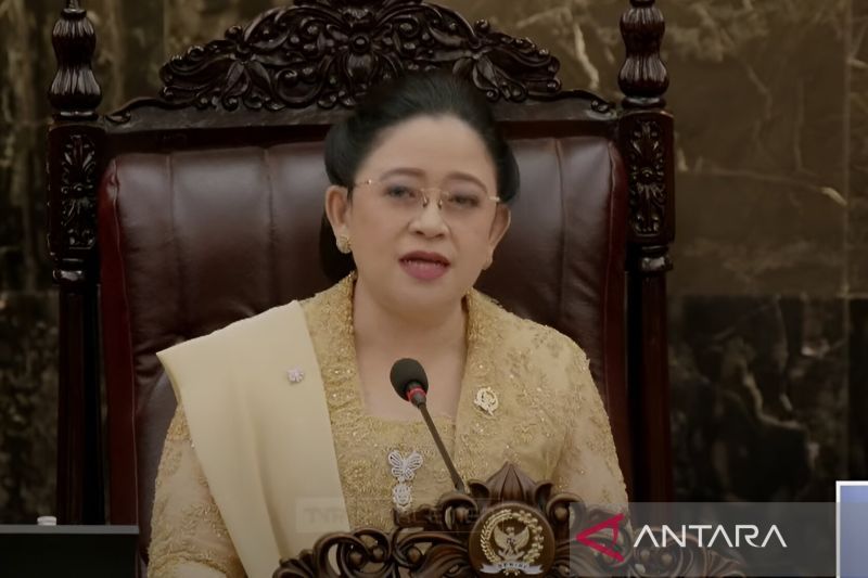Tangkapan layar - Ketua DPR RI Puan Maharani menyampaikan pidato pengantar sidang bersama DPR dan DPD di Gedung MPR/DPR/DPD RI, Jakarta, Jumat (16/8/2024). ANTARA/YouTube/DPR RI/Nadia Putri Rahmani