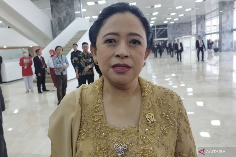 Ketua DPP PDI Perjuangan Puan Maharani usai mengikuti Sidang Tahunan MPR RI di Kompleks Parlemen, Jakarta, Jumat (16/8/2024). ANTARA/Bagus AR.