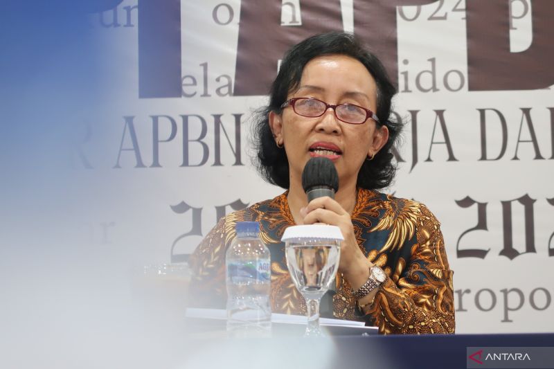 Kepala Kantor Wilayah DJPb Kemenkeu Nusa Tenggara Barat Ratih Hapsari Kusumawardani di Mataram, Nusa Tenggara Barat. ANTARA/Sugiharto Purnama