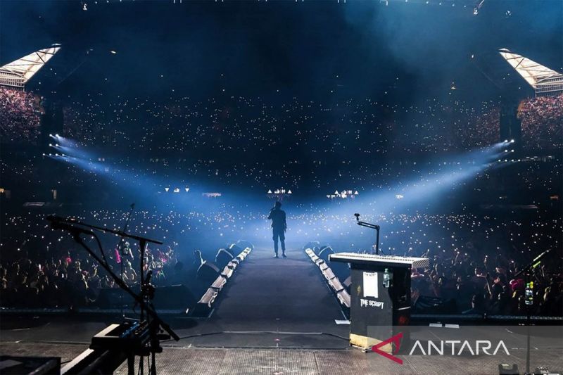 Konser The Script di Stuttgart, Jerman. ANTARA/Instagram/@thescriptofficial/Vicki Febrianto/am.