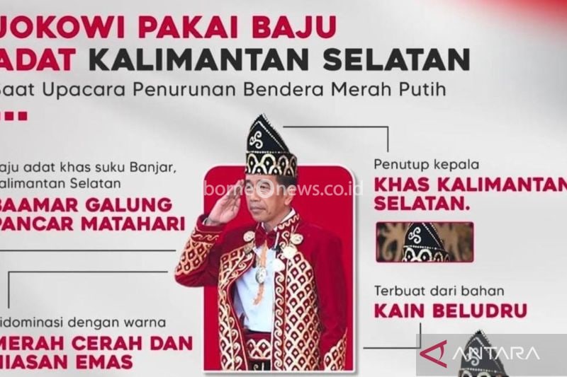 Ketua DPRD Kalsel Bangga Jokowi Kenakan Pakaian Adat Banjar