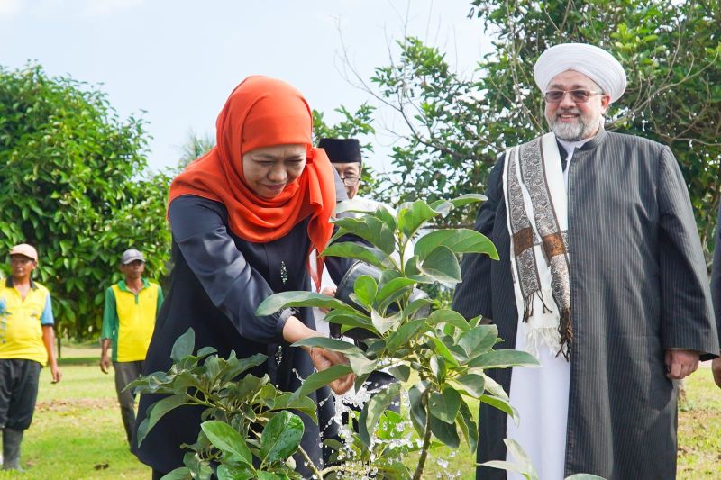 Khofifah Perkenalkan Kekayaan Agrikultur Jatim kepada Syekh Afeefuddin