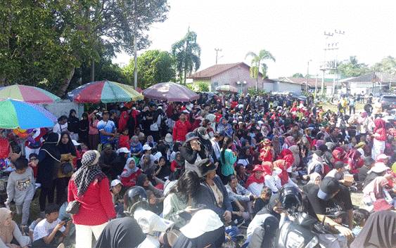 Masyarakat Antusias Olahraga Bersama Pj Bupati Pulang Pisau