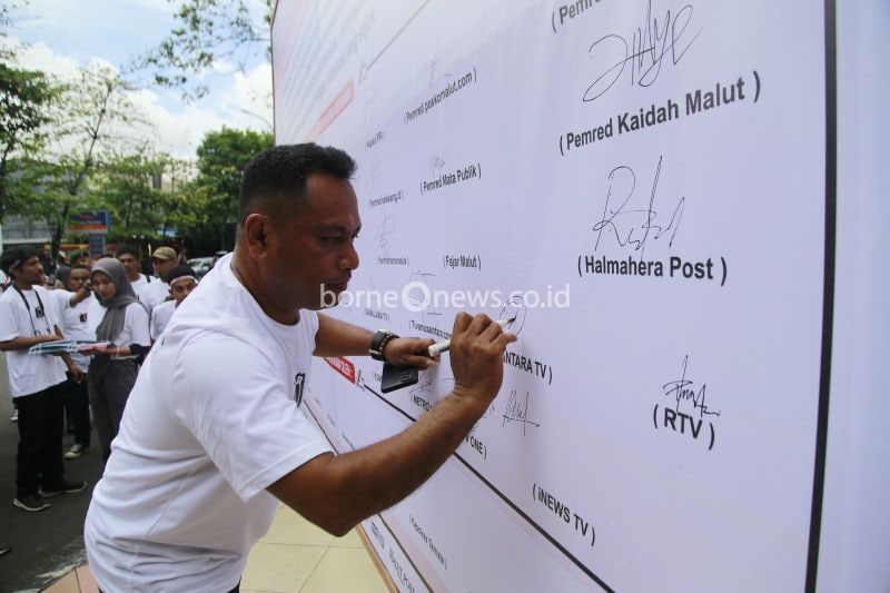 Deklarasi Pilkada Damai 2024, Jurnalis Maluku Utara Beraksi