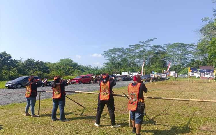 Disbudporapar Pulang Pisau Gelar Lomba Manyipet untuk Lestarikan Budaya