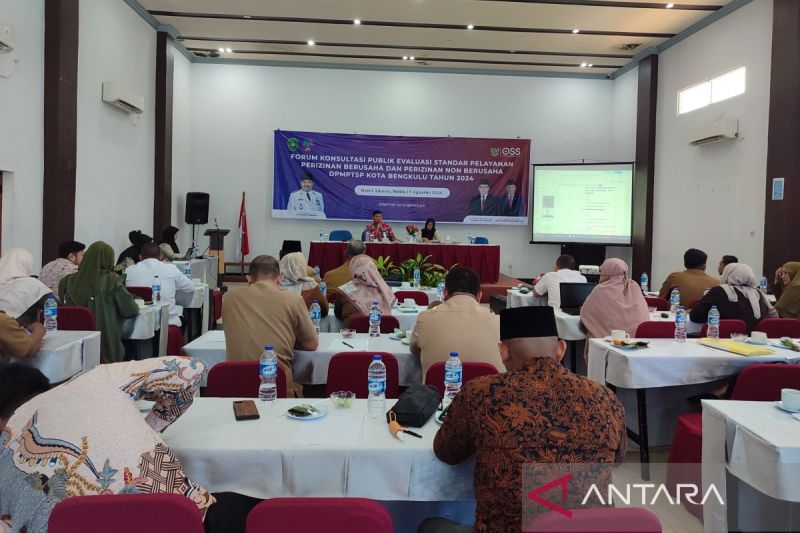 DPMPTSP Kota Bengkulu saat menggelar diskusi guna meningkatkan pelayanan publik di wilayah tersebut (19/8/2024). ANTARA/Anggi Mayasari
