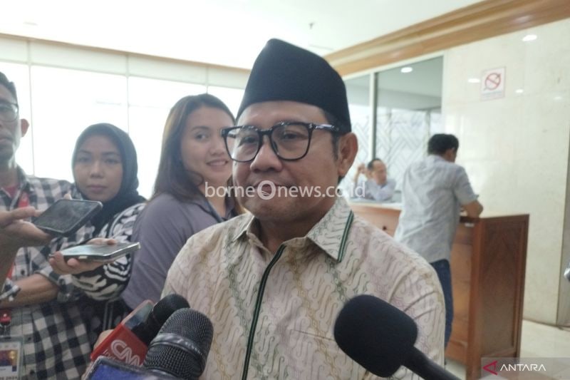 Wakil Ketua DPR RI Abdul Muhaimin Iskandar di Kompleks Parlemen, Jakarta, Senin (19/8/2024).
ANTARA/Bagus Ahmad Rizaldi