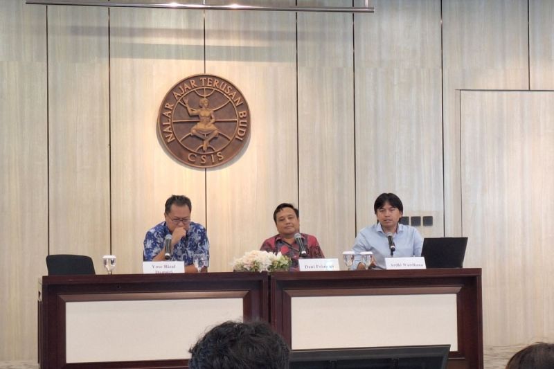 Arsip - Media Briefing CSIS dengan tema "RAPBN 2025: Antara Keberlanjutan dan Penyesuaian" di Jakarta, Senin (19/8/2024) (ANTARA/Bayu Saputra)
