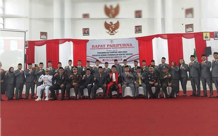25 Anggota DPRD Seruyan Periode 2024-2029 Resmi Dilantik