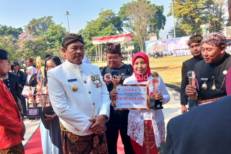 Kelurahan Pudakpayung Semarang Raih Juara Lomba Desa Se-Jateng