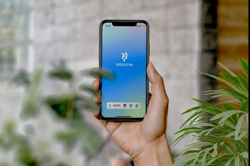 Ilustrasi aplikasi PT Utama Aset Digital Indonesia (Bittime). (Bittime)