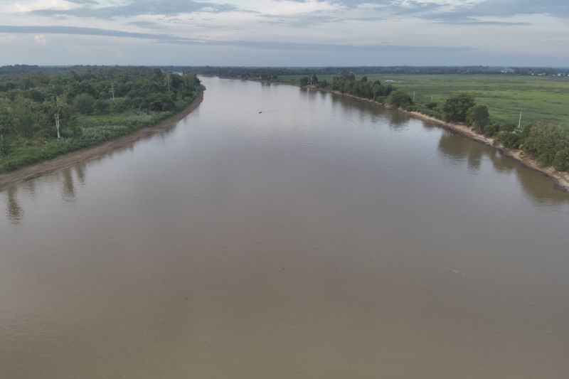 Lokasi pencarian Tim SAR Pos Samarinda terhadap korban yang loncat ke Sungai Mahakam. (ANTARA/HO Tim SAR Pos Samarinda)