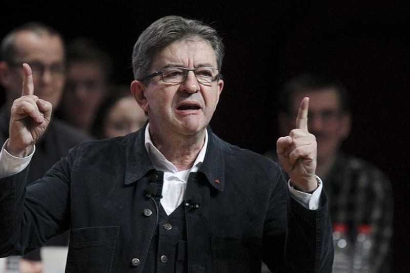 Pemimpin Partai sayap kiri Prancis, La France Insoumise (LFI) Jean-Luc Mélenchon/ANTARA/Anadolu/PY