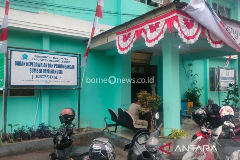Kantor Badan Kepegawaian dan Pengembangan Sumber Daya Manusia (BKPSDM) Rejang Lebong di Jalan S Sukowati Curup. ANTARA/Nur Muhamad