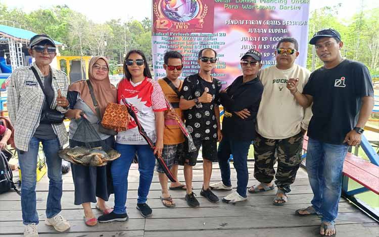 IWO Barito Timur Rayakan Ulang Tahun ke 12 dengan Lomba Mancing untuk Wartawan