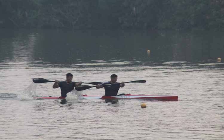 Jelang PON, Selama 4 Bulan Atlet Dayung Kalteng Jalani Latihan di Jawa Barat