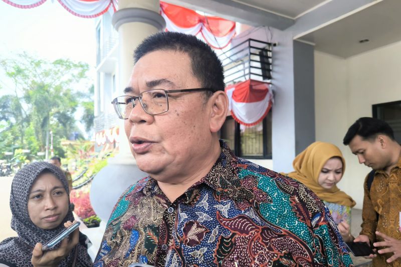 Direktur Utama Bank Banten Muhammad Busthami ditemui di kantor Pusat Pemerintahan Kota Serang, Selasa (30/7/2024). ANTARA/Devi Nindy.