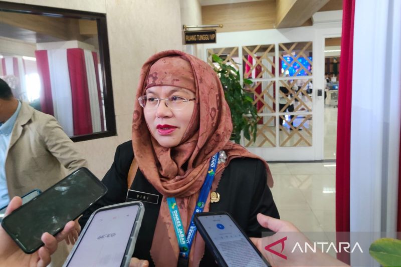 Kepala Dinas Kesehatan (Dinkes) Provinsi Jawa Barat Vini Adiani Dewi memberikan keterangan di Gedung DPRD Jabar, Rabu (21/8/2024). (ANTARA/Ricky Prayoga)