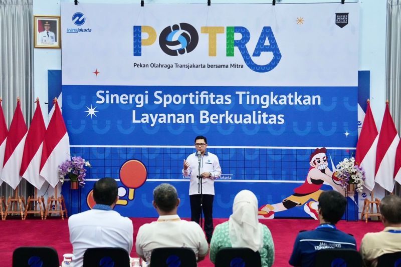 Acara pembukaan (opening ceremony) POTRA yang dilaksanakan di Kantor Pusat PT Transjakarta, Cawang, Jakarta Timur, Rabu (21/8/2024). ANTARA/HO-PT TransJakarta