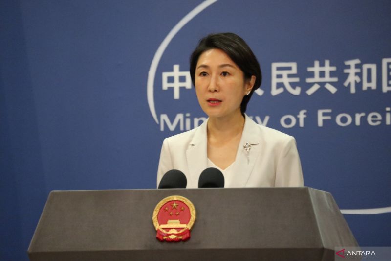 Juru Bicara Kementerian Luar Negeri China Mao Ning (ANTARA/Desca Lidya Natalia)