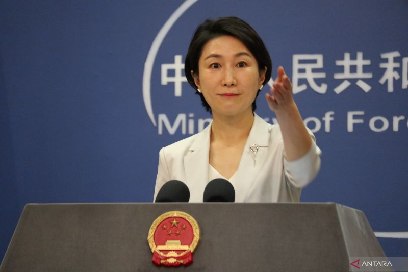 Juru Bicara Kementerian Luar Negeri China Mao Ning (ANTARA/Desca Lidya Natalia)