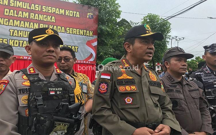 Pesan Pj Bupati Kobar di Apel dan Sispamkota Kesiapan Pengamanan Pilkada 2024