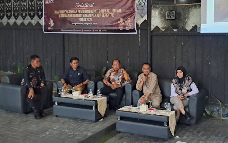 KPU Kobar Sosialisasikan Tahapan Pencalonan Bupati dan Wakil Bupati dalam Pilkada 2024