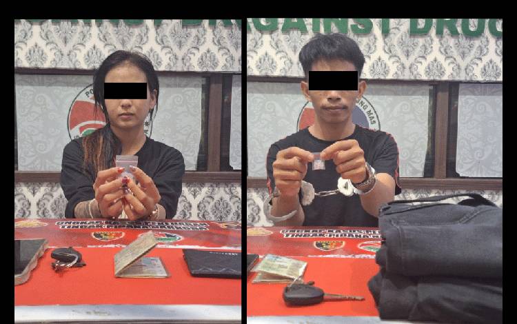 Gadis dan Pria di Gunung Mas Nekat Bawa Narkoba hingga Diringkus Polisi