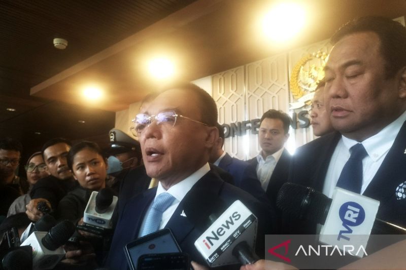 Deputy Speaker of the Indonesian House of Representatives (DPR RI), Sufmi Dasco Ahmad, in Jakarta on Thursday (August 22, 2024). (ANTARA/Walda Marison/am/rst)