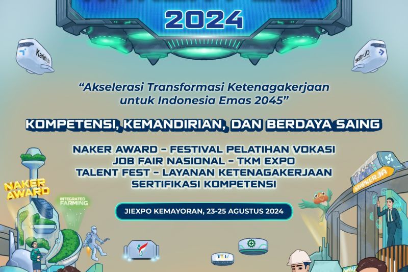 Naker Fest 2024 Siapkan 110 Ribuan Lowongan Kerja di Jakarta