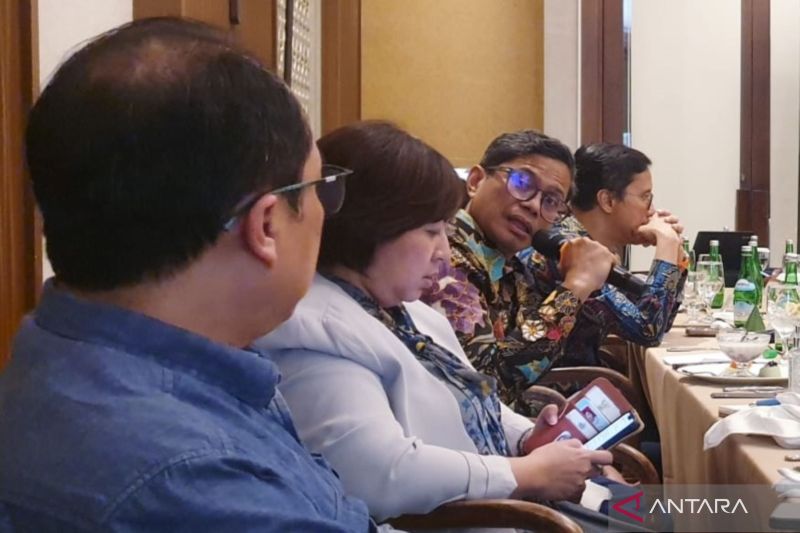 Wakil Menteri Luar Negeri RI Pahala N Mansury (ketiga kiri) berbicara pada pertemuan terkait IAF Ke-2 pada Kamis di Jakarta. Indonesia akan menyelenggarakan IAF Ke-2 di Nusa Dua, Bali, pada 1-3 September 2024 dengan mengangkat tema 'Bandung Spirit for Africa's Agenda 2063'. (ANTARA/Bayu Prasetyo)