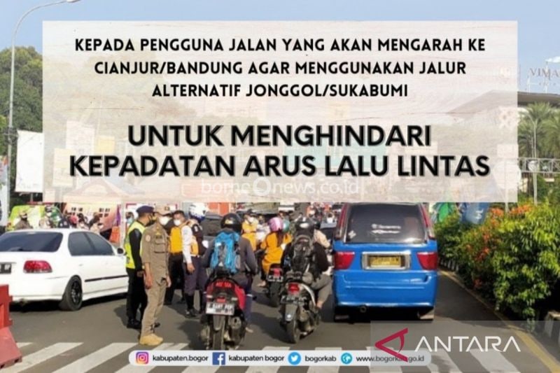 Pemerintah Kabupaten Bogor Imbau Pengendara Hindari Jalur Puncak