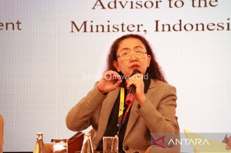 Staf Khusus Menteri Pemberdayaan Perempuan dan Perlindungan Anak Agung Putri Astrid saat menghadiri Pra KTT Pemimpin Perempuan ASEAN Ke-3, di Vientiane, Lao PDR. (ANTARA/HO-KemenPPPA)