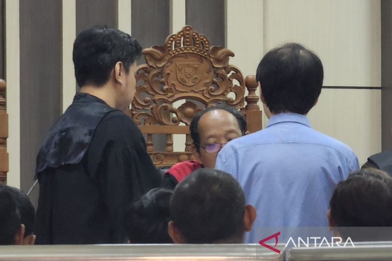 Sidang kasus dugaan kprupsi dana hibah KONI Kabupaten Pekalongan di Pengadilan Tipikor Semarang, Jumat (23/8/2024). (ANTARA/I.C. Senjaya)