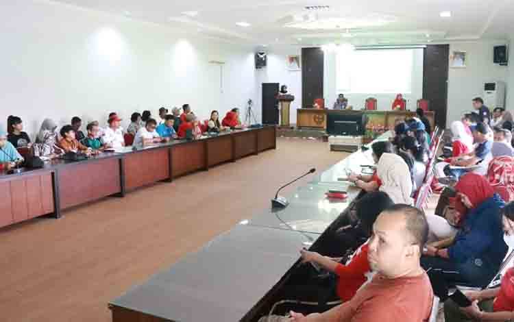 Kegiatan lounching web Dinas Tanaman Pangan, Hortikultura dan Peternakan (DTPHP) Kalteng di Aula DTPHP Kalteng, Jumat, 23 Agustus 2024. (FOTO: RIZALDI)