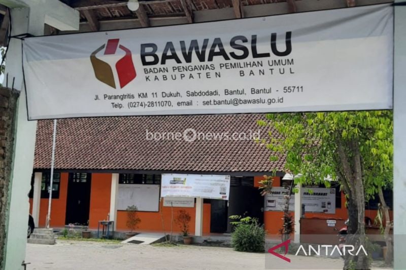 Kantor Badan Pengawas Pemilu Kabupaten Bantul Daerah Istimewa Yogyakarta. ANTARA/Hery Sidik