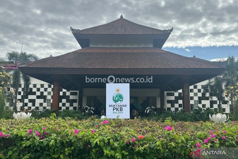 Suasana Bali Nusa Dua Convention Center yang menjadi tempat pelaksanaan Muktamar PKB 2024 di Kabupaten Badung, Bali, Sabtu (24/8/2024). (ANTARA/Rio Feisal)