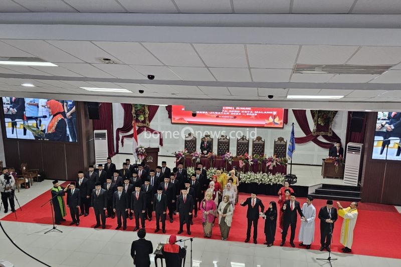 Pelantikan 45 Anggota DPRD Kota Malang Periode 2024-2029