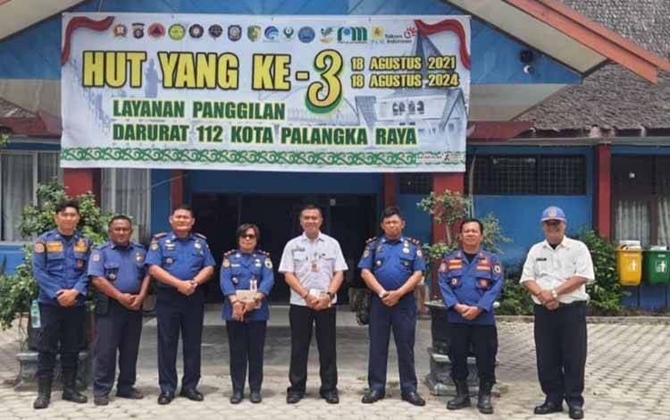 Diskarmat Palangka Raya Terima Kunjungan Diskarmat Kotim, Bahas Kaji Tiru Layanan Call Center 112