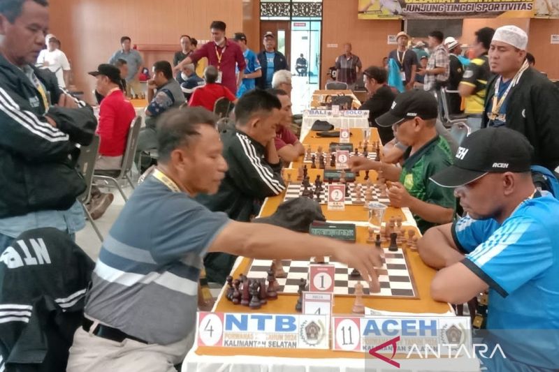 PWI NTB Raih Medali Emas di Porwanas XIV, Catur Kilat Unggul
