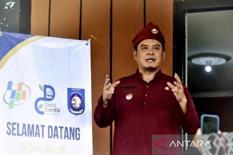 Peluncuran program Desa Cinta Statistik di Desa Kacung. ANTARA/HO-Diskominfo Bangka Barat